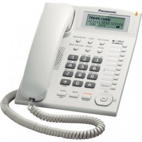 Телефон проводной Panasonic KX-TS2388RUW белый
