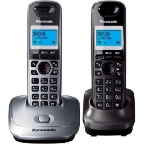 Радиотелефон Panasonic KX-TG2512RU1 серый металлик