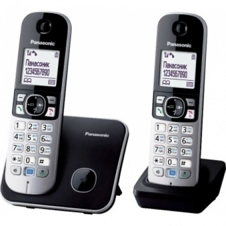 Радиотелефон Panasonic KX-TG6812RUB черный