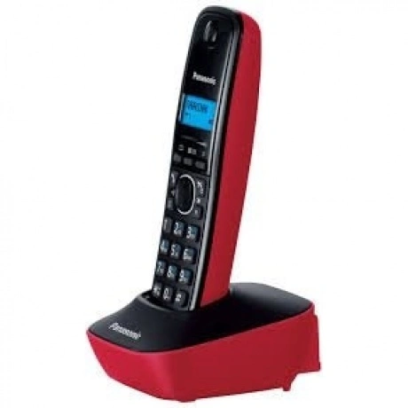 Радиотелефон Panasonic KX-TG1611RUR черный/красный