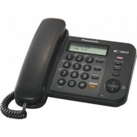 Телефон проводной Panasonic KX-TS2358RUB черный