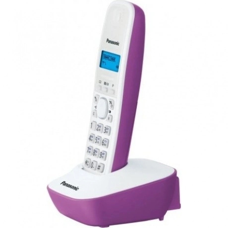 Радиотелефон Panasonic KX-TG1611RUF фиолетовый/белый