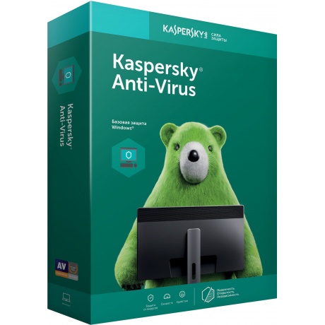 Антивирус Kaspersky Anti-Virus продление на 2 ПК на 1 год [KL117...
