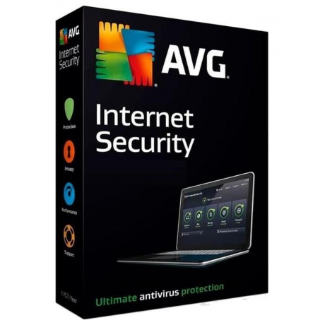 AVG Internet Security - 2 PCs 1 Year (isw.2.12m) (электронный кл...