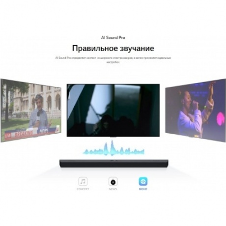 Саундбар LG S60T 3.1 120Вт+220Вт черный - фото 16