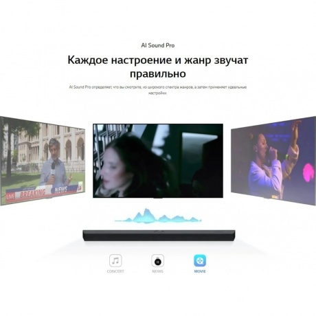 Саундбар LG S70TY 3.1.1 400Вт черный - фото 22