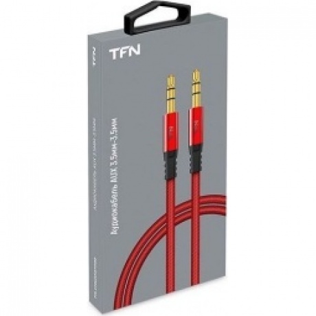 Кабель TFN AUX forza 1.0m red-black - фото 4