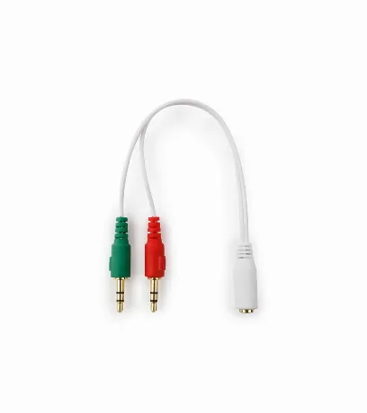 Кабель Gembird Cablexpert 3.5 Jack F - 2x3.5 Jack M CCA-418W Whi...