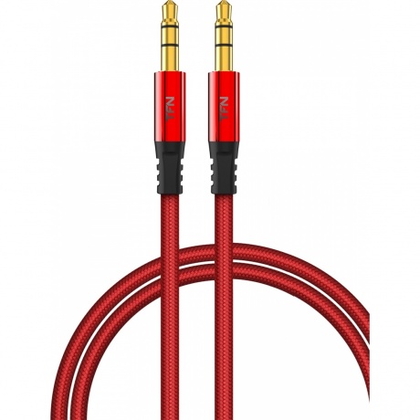Кабель TFN AUX 1.0m red-black (TFN-CAUX1MRD) - фото 1