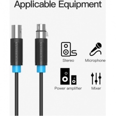 Кабель Vention аудио XLR M/XLR F - 1.5м - фото 4