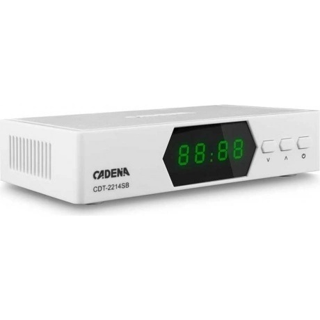 Ресивер DVB-T2 Cadena CDT-2214SB белый