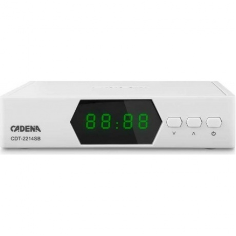 Ресивер DVB-T2 Cadena CDT-2214SB белый - фото 5