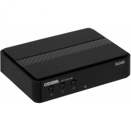 Ресивер DVB-T2 Cadena CDT-2291SB черный - фото 1
