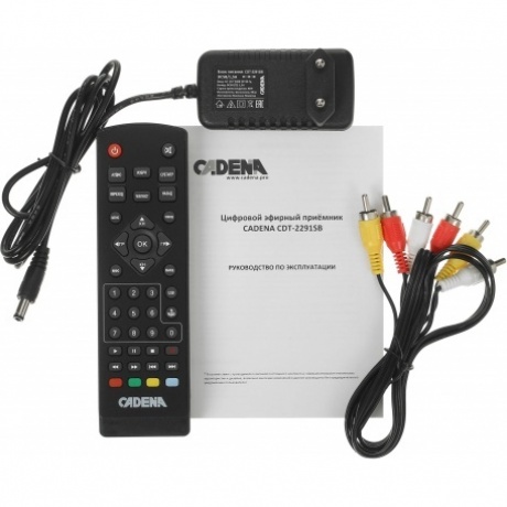 Ресивер DVB-T2 Cadena CDT-2291SB черный - фото 6