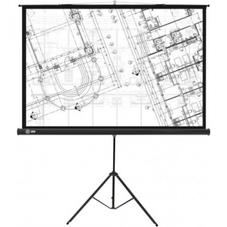Экран напольный Cactus Triscreen CS-PST-127X127 черный