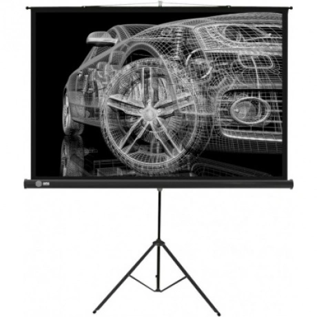 Экран напольный Cactus Triscreen CS-PST-124X221 черный