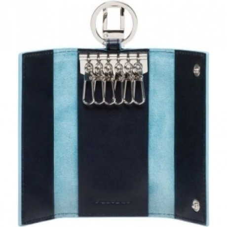 Ключница Piquadro Blue Square PC1397B2/BLU2 синий натур.кожа