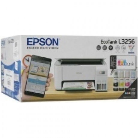 МФУ струйный Epson L3256 A4 WiFi USB белый - фото 10