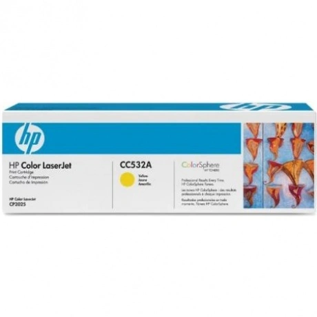 Картридж HP CC532A для HP LJ CP2025/CM2320, желтый