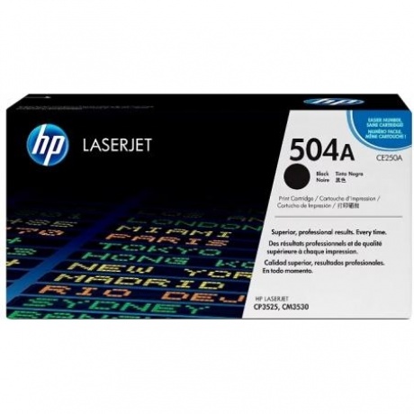 Картридж HP CE250A для HP CM3530/CP3525, черный - фото 1