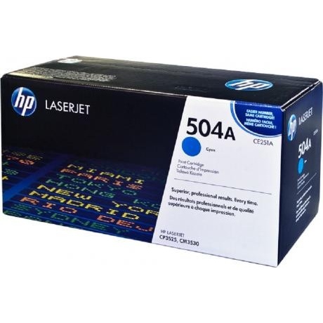 Картридж HP CE251A для HP CM3530/CP3525, голубой - фото 2