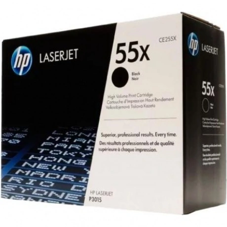 Картридж HP CE255X для HP LJ P3015, черный