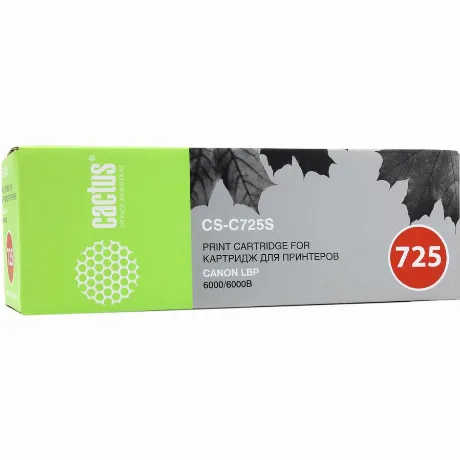 Картридж Cactus CS-C725S для Canon i-Sensys 6000, черный