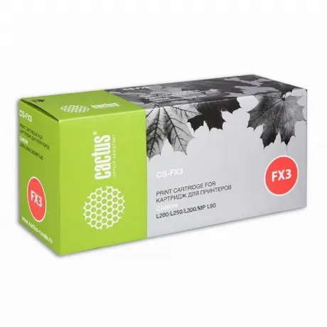 Картридж Cactus CS-FX3 для Canon L200/L250/L300/MP-L90, черный