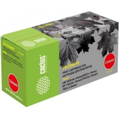 Картридж Cactus CS-C046HY для Canon LBP 653Cdw/654Cx/MF732Cdw/73...