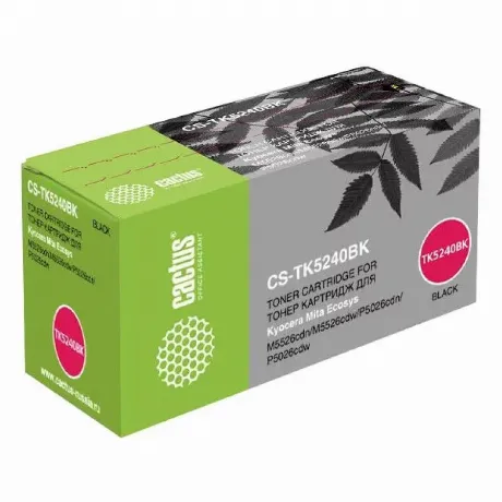 Картридж Cactus CS-TK5240BK для Kyocera Ecosys M5526cdn/M5526cdw...