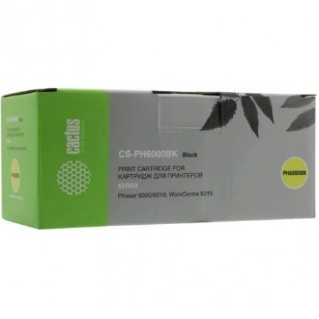 Картридж Cactus CS-PH6000BK (106R01634) для Xerox Phaser 6000/60...