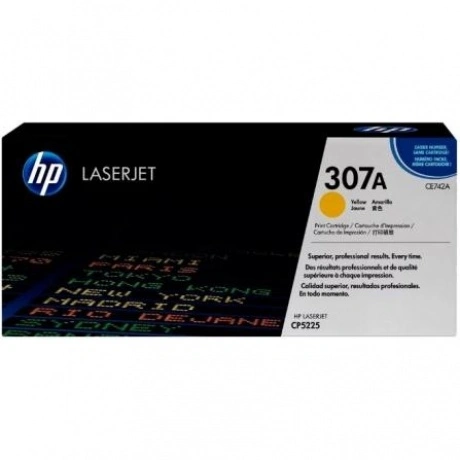 Картридж HP CE742A для HP CLJ CP5225, желтый