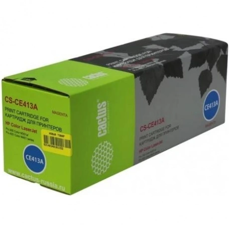 Картридж Cactus CS-CE413A для HP CLJ Pro 300/400/M351, пурпурный