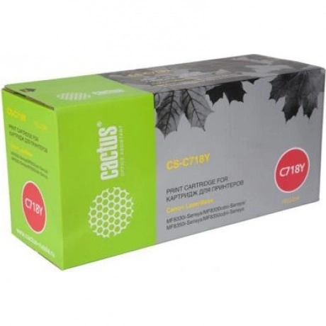 Картридж Cactus CS-C718Y для Canon LaserBase MF8330i-Sensys/ MF8...