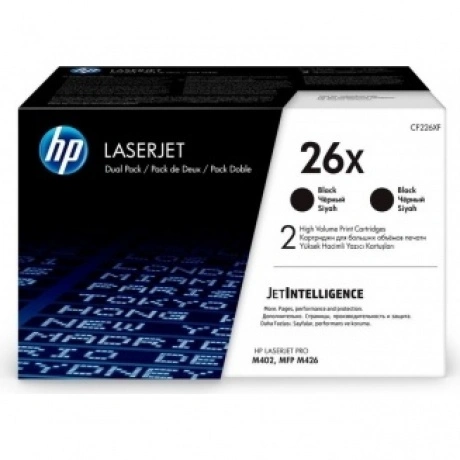 Тонер Картридж HP 26X CF226XD черный x2уп. (18000стр.) для HP LJ...