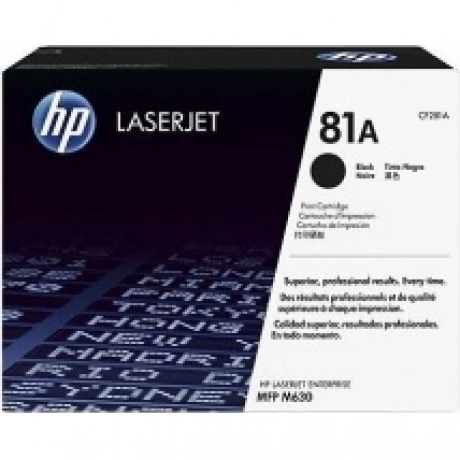 Тонер Картридж HP 81A CF281A черный (10500стр.) для HP LJ Pro M6...