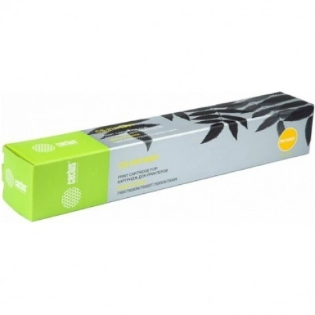 Тонер Картридж Cactus CS-PH7500Y 106R01445 желтый для Xerox Phas...