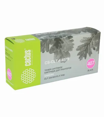 Тонер Картридж Cactus CS-CLT-K407S черный для Samsung CLP320/320...