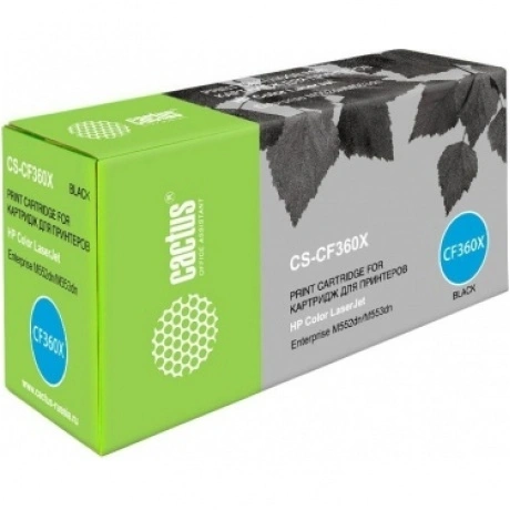 Тонер Картридж Cactus CS-CF360X черный для HP CLJ M552dn/M553dn ...