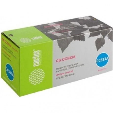 Тонер Картридж Cactus CS-CC533A пурпурный для HP CLJ CP2025/CM23...