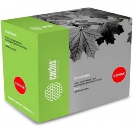 Тонер Картридж Cactus CS-039HBK черный (25000стр.) для Canon LBP...