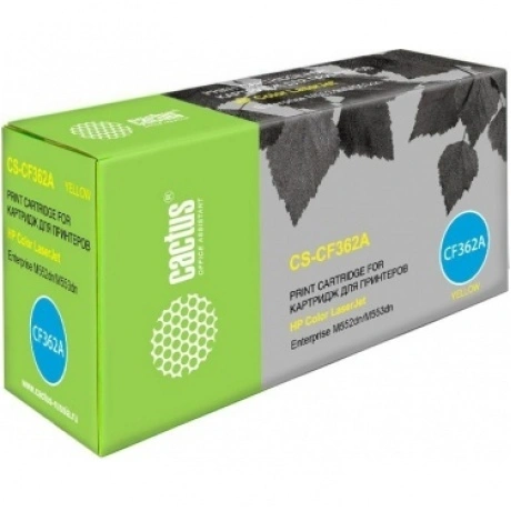 Тонер Картридж Cactus CS-CF362A желтый для HP CLJ M552dn/M553dn ...