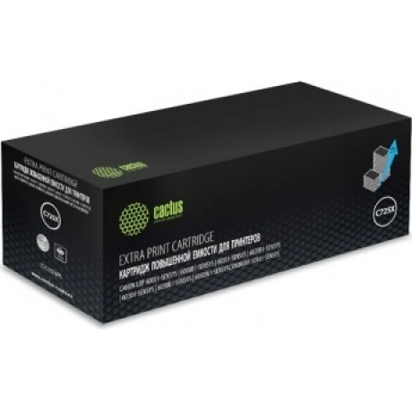 Картридж лазерный Cactus CS-C725X-MPS черный (3000стр.) для Cano...