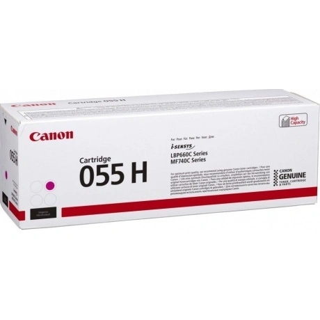 Картридж лазерный Canon 055 H M 3018C002 пурпурный (5900стр.) дл...