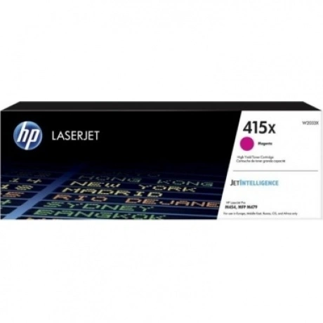Картридж HP W2033X пурпурный 415X (6000 стр) для M454dn/M479fdn/...