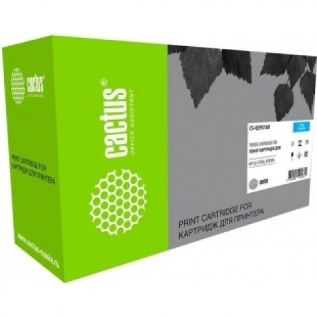 Картридж лазерный Cactus CS-Q5951AV голубой (10000стр.) для HP L...