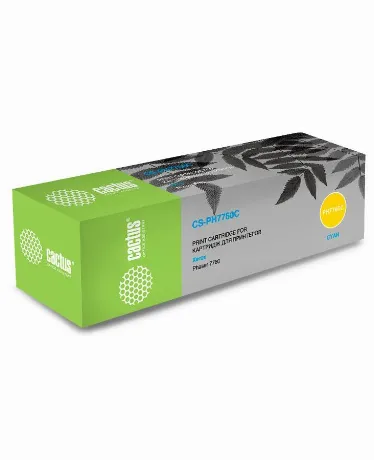 Картридж лазерный Cactus 106R01160 CS-PH7760C голубой бар.в комп...