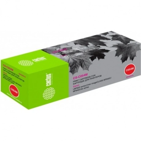 Картридж лазерный Cactus CS-C054M пурпурный (1200стр.) для Canon...
