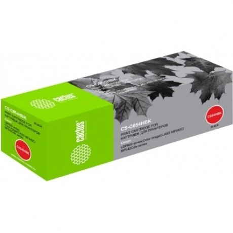 Картридж лазерный Cactus CS-C054HBK черный (3100стр.) для Canon ...