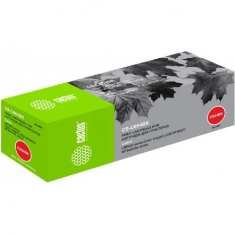 Картридж лазерный Cactus CS-C054BK черный (1500стр.) для Canon L...